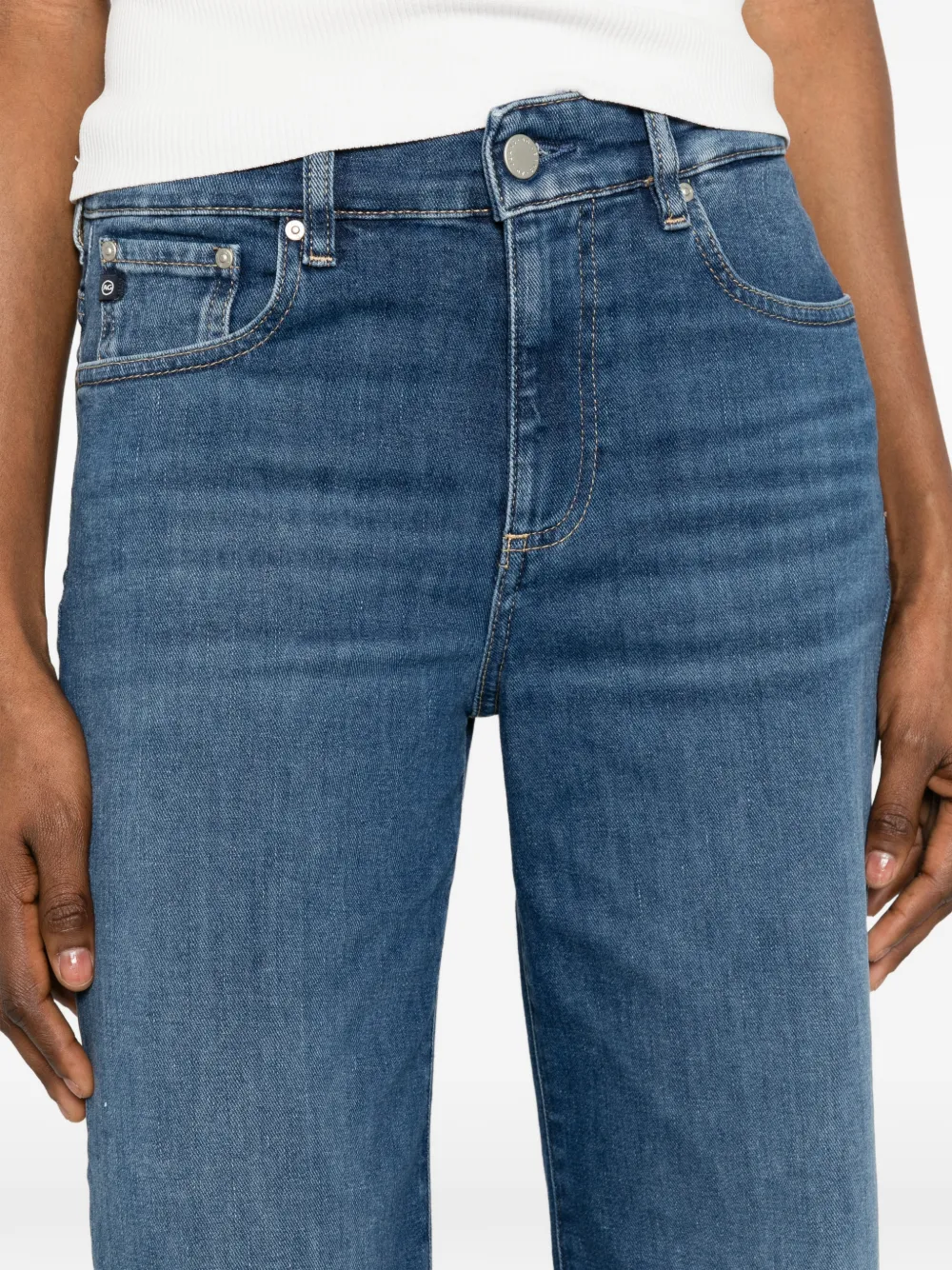 AG Jeans Saige jeans met wijde pijpen Blauw