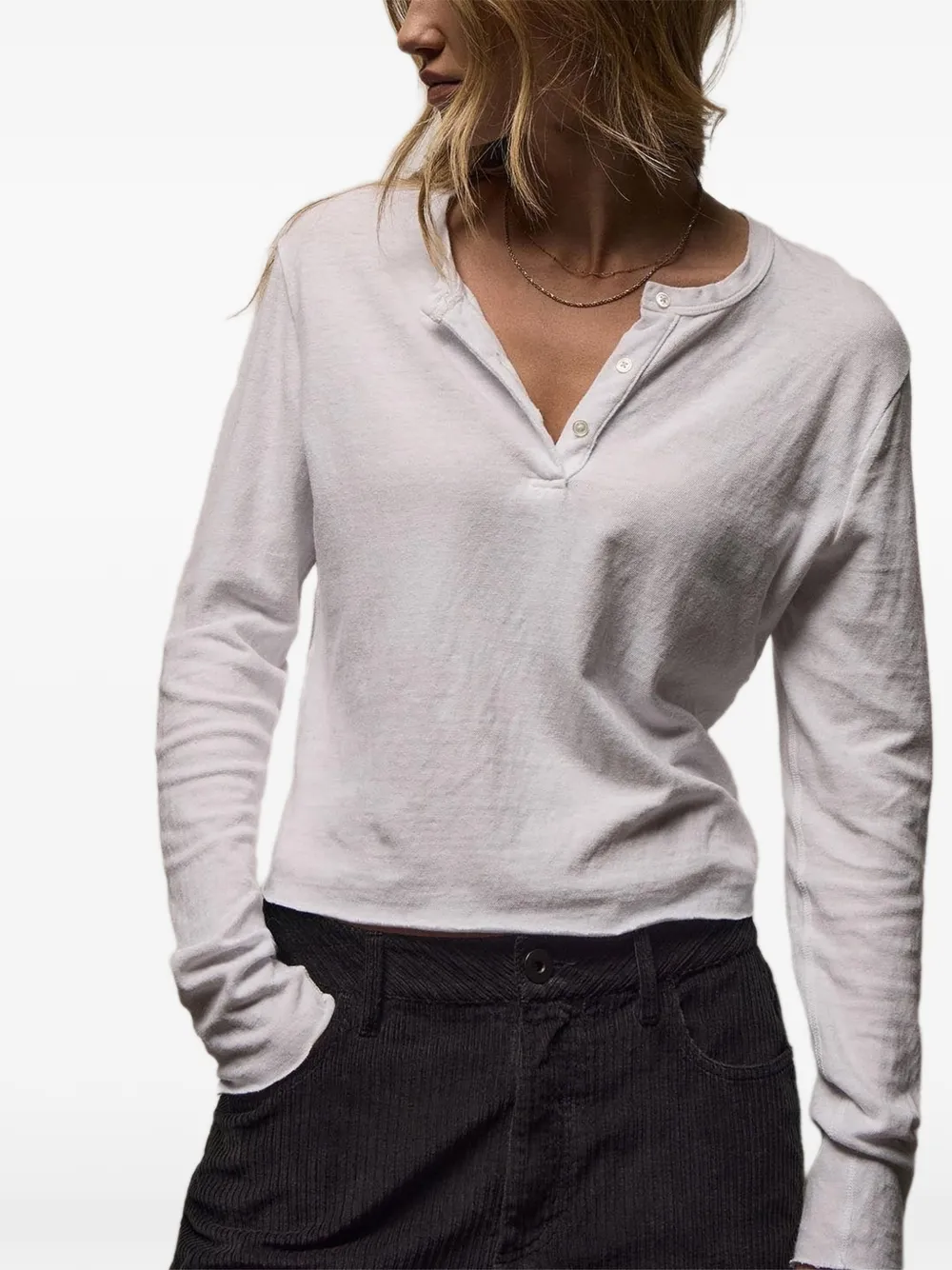 James Perse long sleeve T-shirt - Bianco