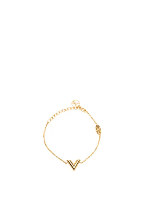 Louis Vuitton Pre-Owned позолоченный браслет Essential V Bracelet (2021 год)