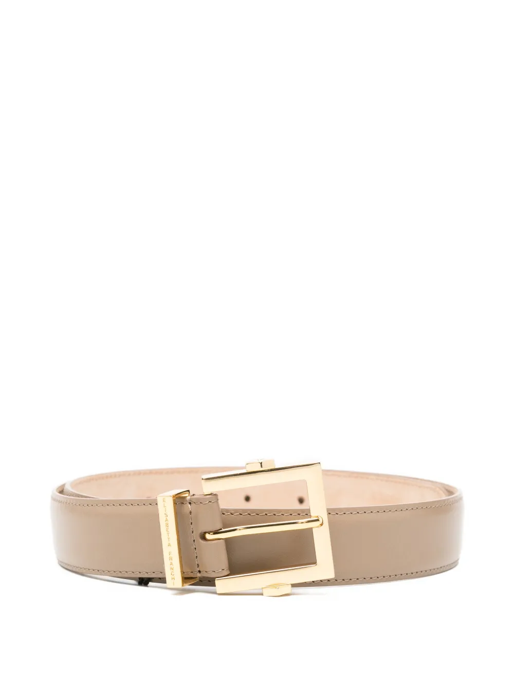 Elisabetta Franchi logo-plaque buckle belt - Toni neutri