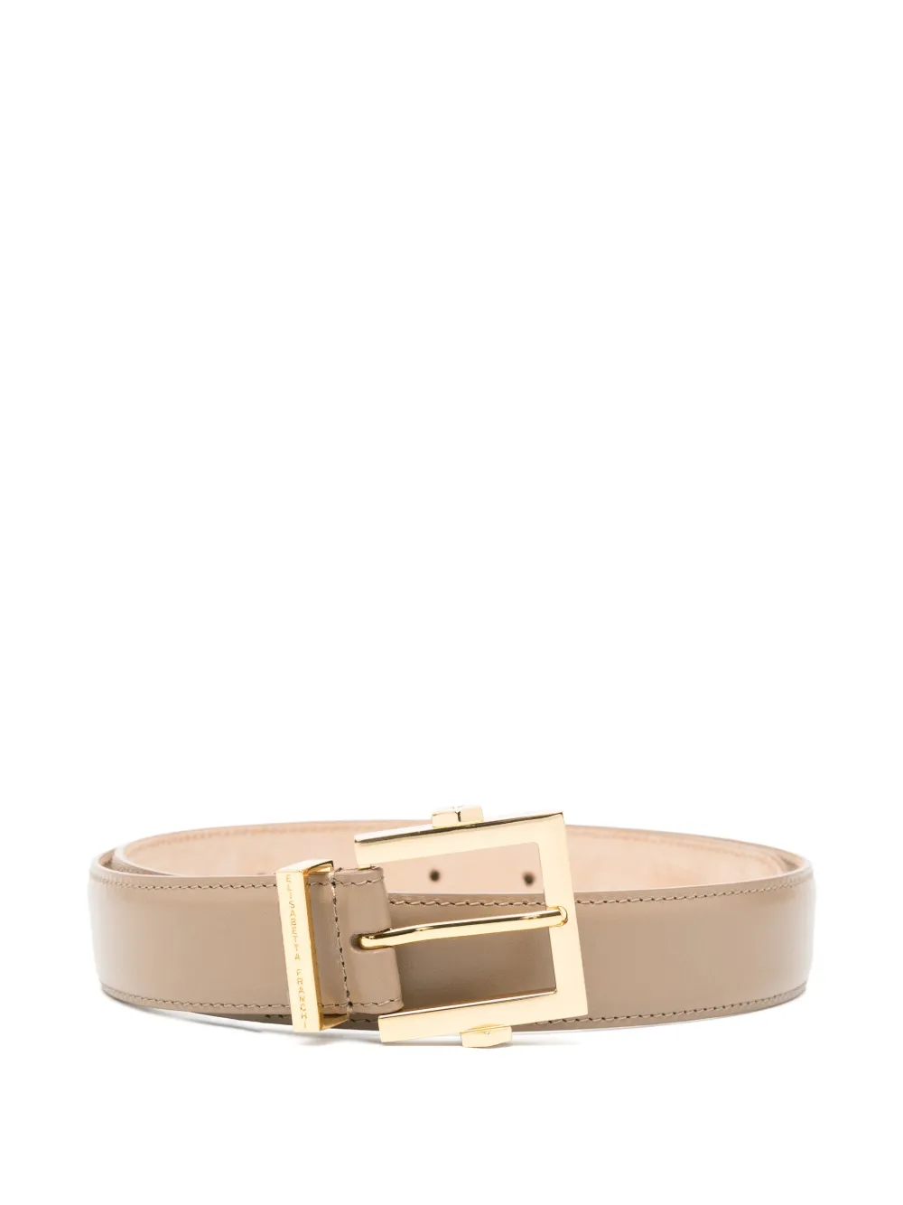 Elisabetta Franchi logo-plaque buckle belt - Toni neutri