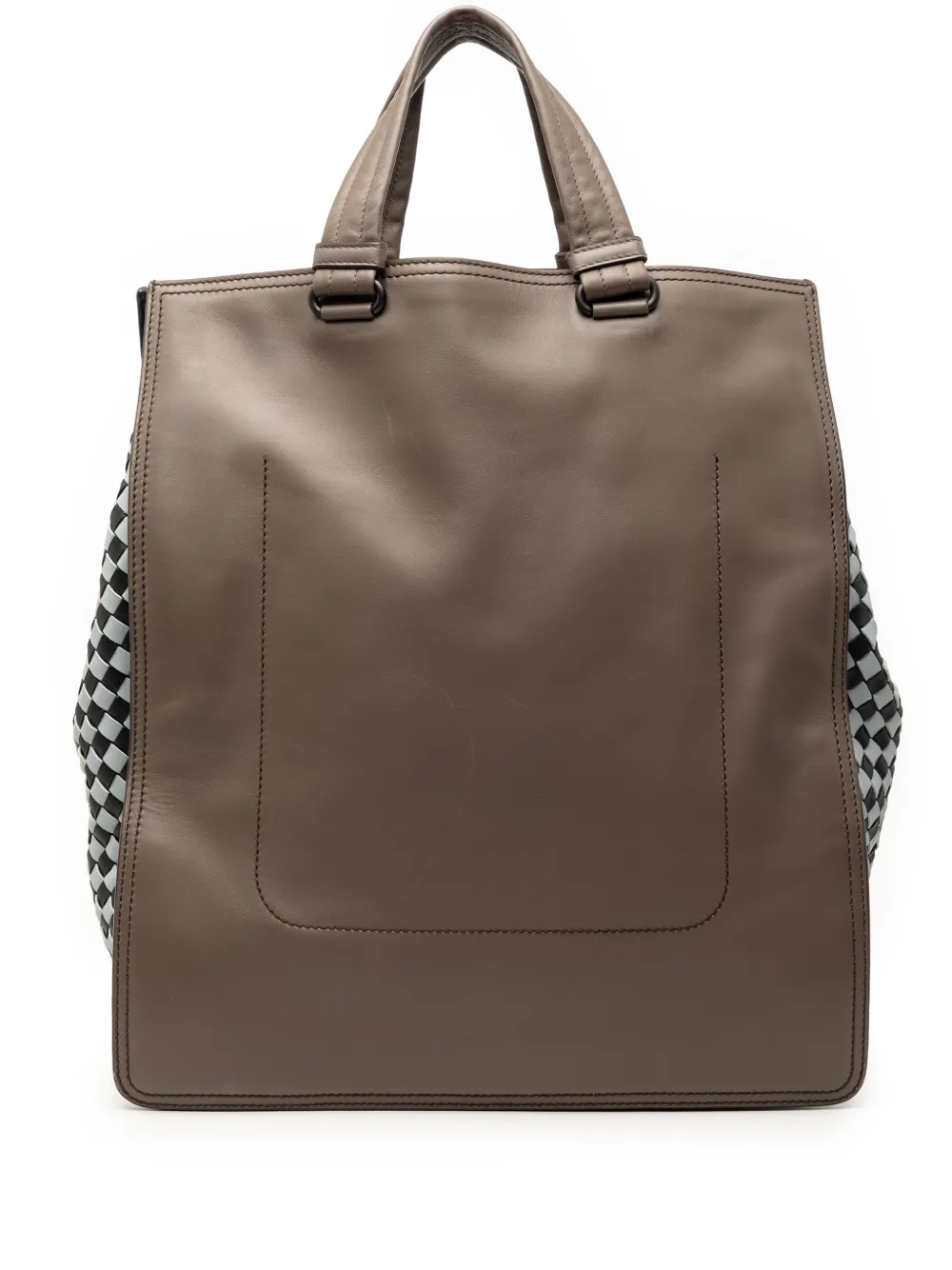 Bottega Veneta Pre-Owned 2010-2025 Intrecciato Trimmed Leather tote bag - Marrone