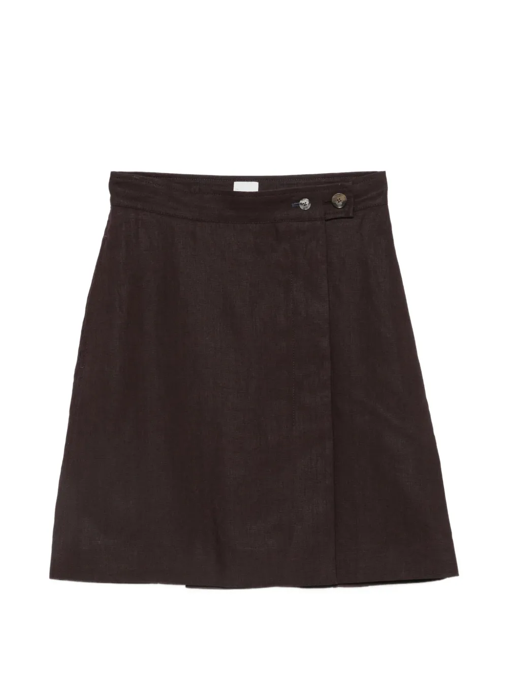 Paul Smith Minigonna svasata con bottoni - Marrone