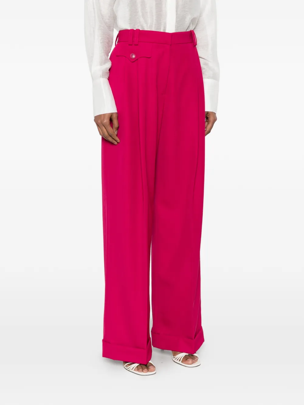 ZIMMERMANN Luna broek met riemlussen Roze