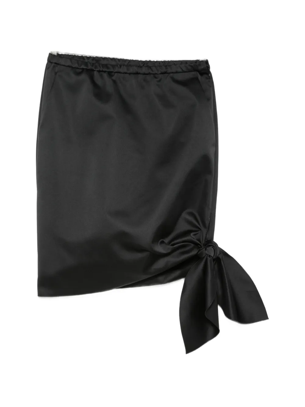 Nº21 knot-detail mini skirt - Nero