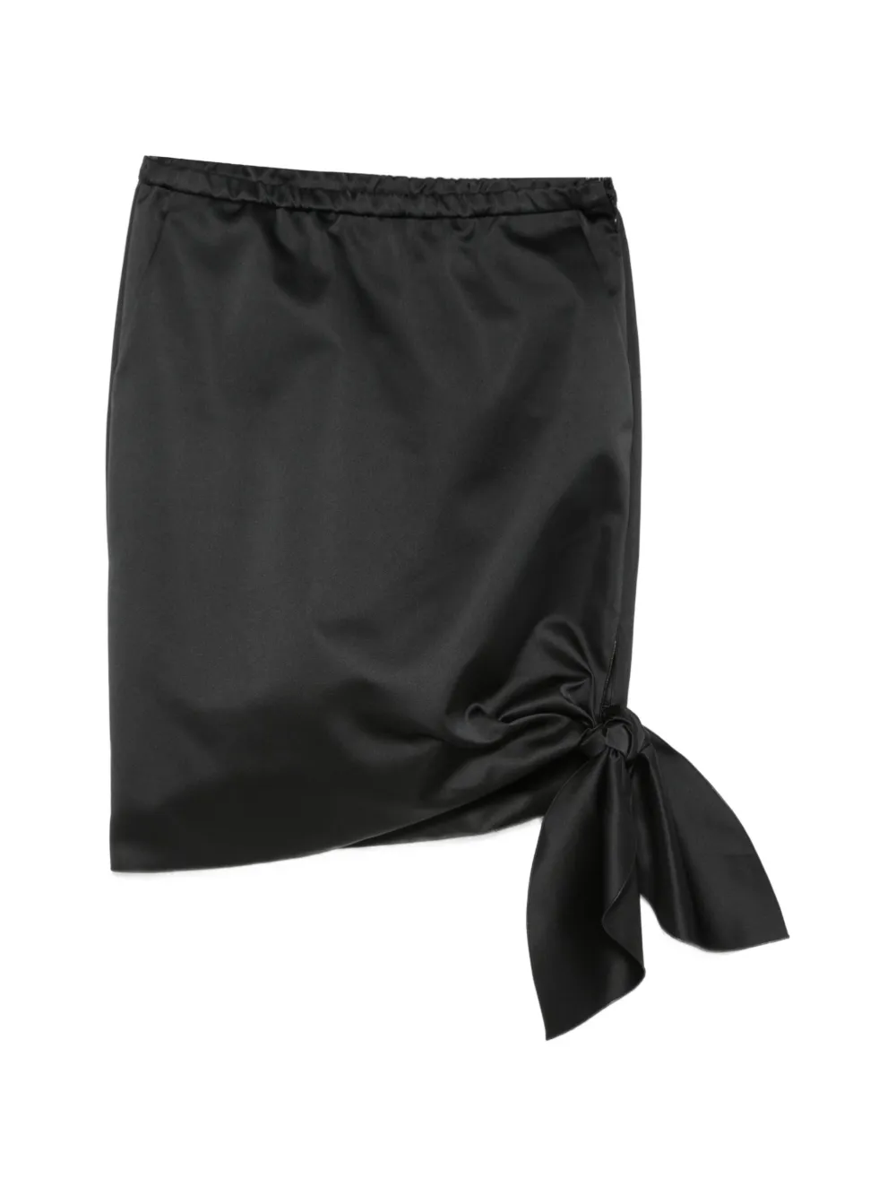 Nº21 knot-detail mini skirt - Nero