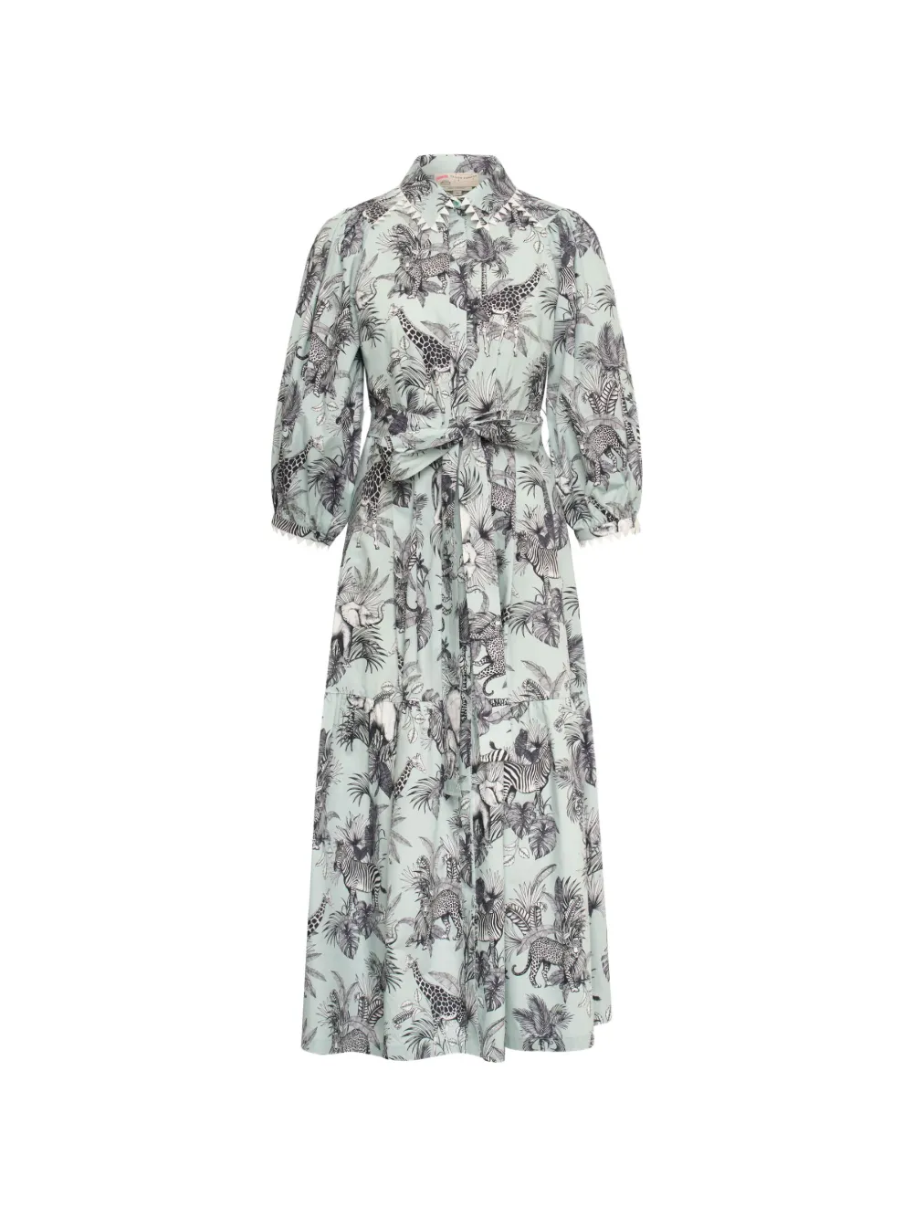 MAISON COMMON animal-print midi dress - Blu