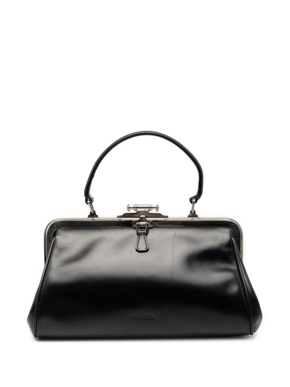 Prada Pre-Owned 2010-2026 Vitello Cernier Doctors Frame Bag handbag - Nero