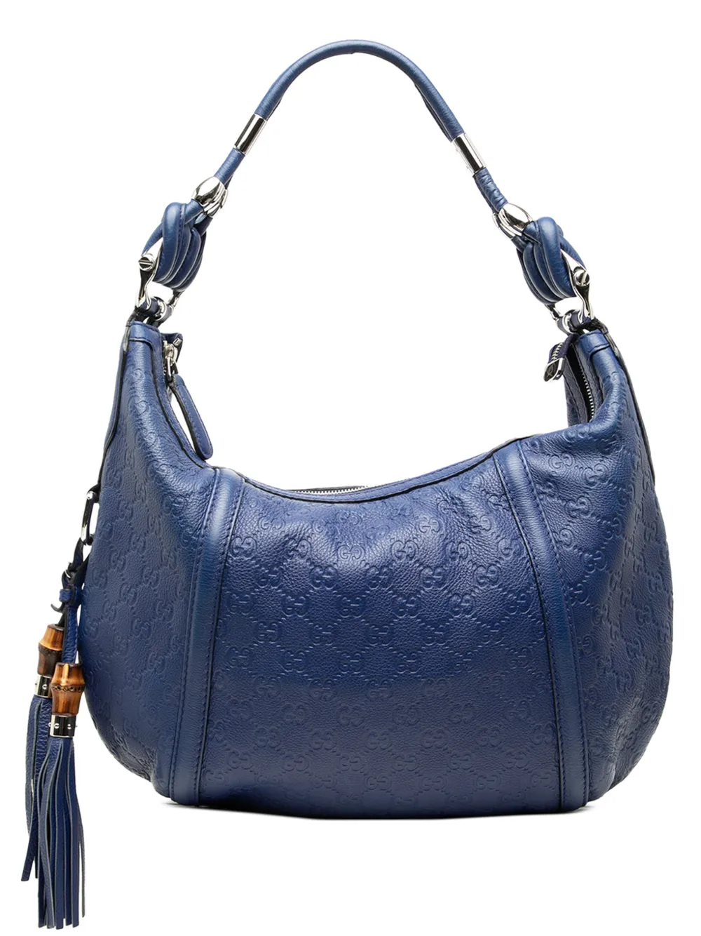 Gucci Pre-Owned 2000-2015 Medium Guccissima Techno Horsebit hobo bag - Blau