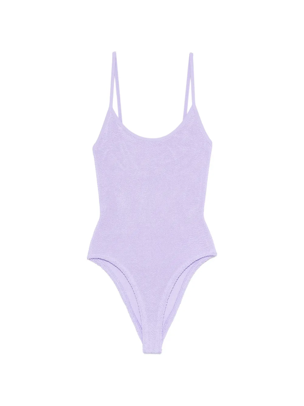 Hunza G crinkle-effect swimsuit - Viola