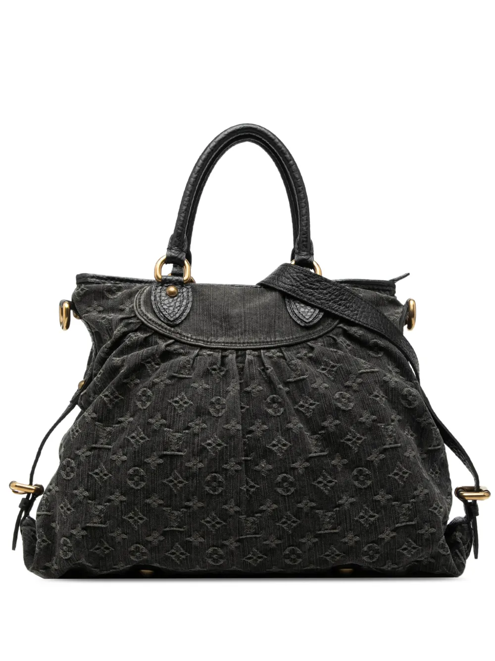 Louis Vuitton Pre-Owned 2007 Monogram Denim Neo Cabby GM satchel - Black