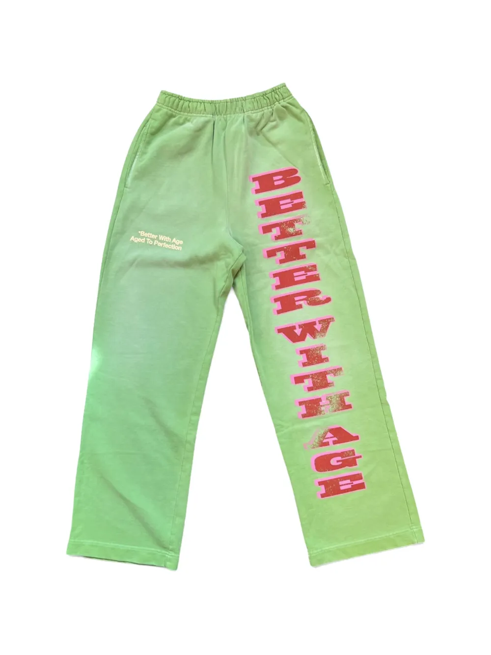 Better with Age logo-print track pants - Verde