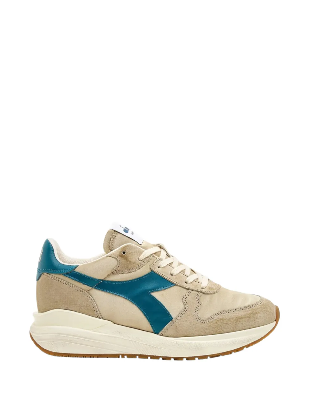 Diadora Heritage Venus Satin lace-up leather sneakers Beige