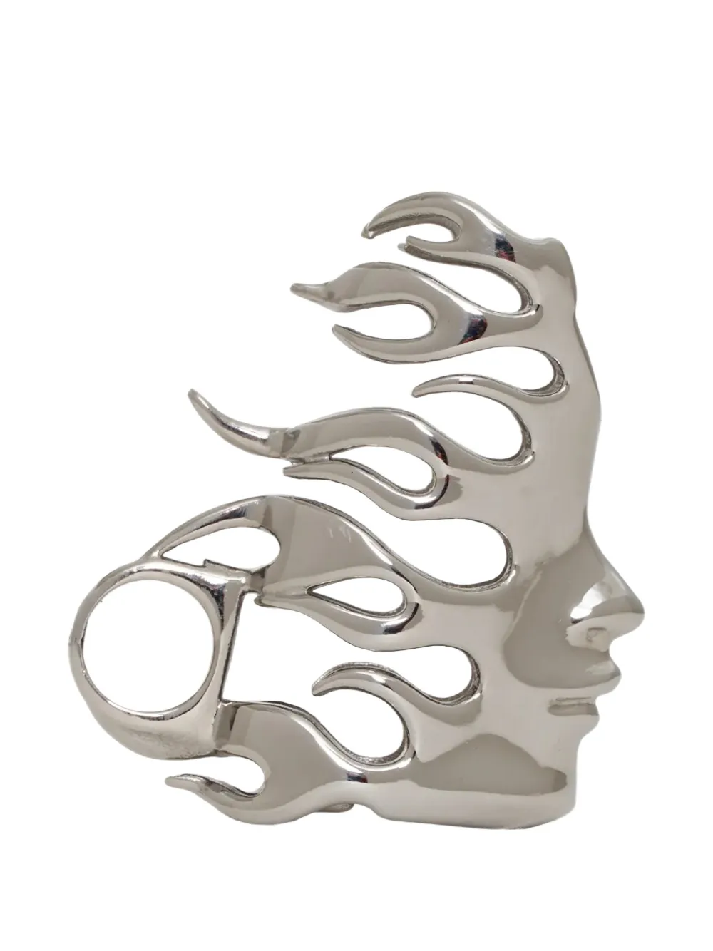 HELLSTAR Flame Girl lighter holder - Silber