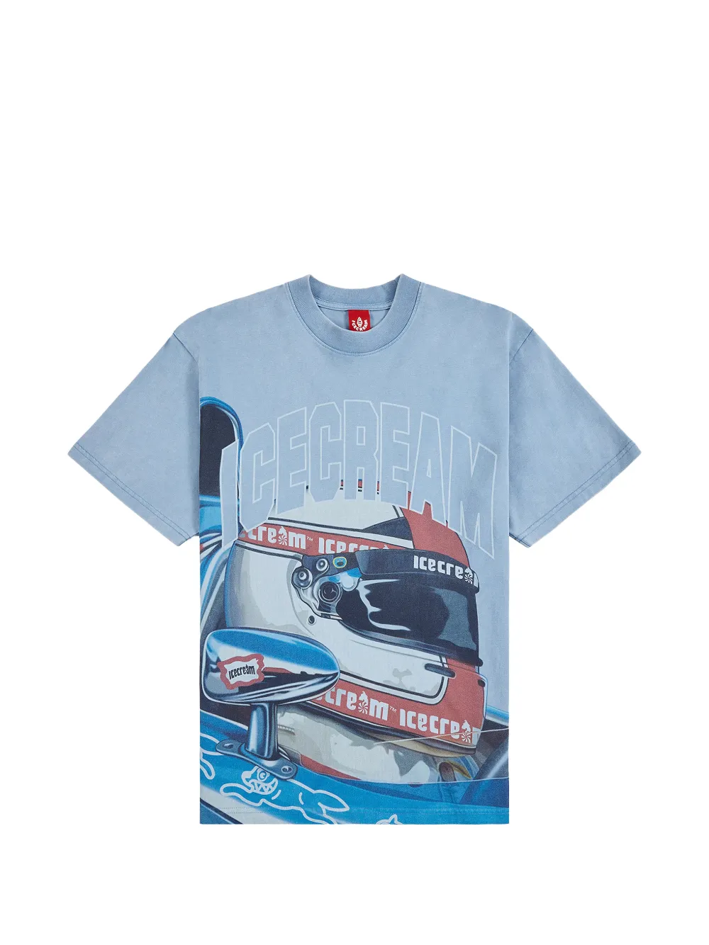 ICECREAM Sponsor graphic-print T-shirt - Blau