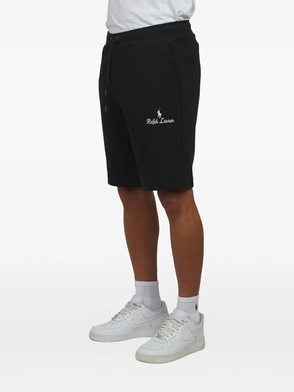 Polo Ralph Lauren Shorts met geborduurd logo Zwart