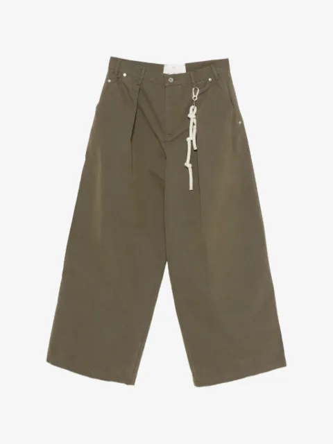 Song For The Mute pleated-detail rope-attachment trousers