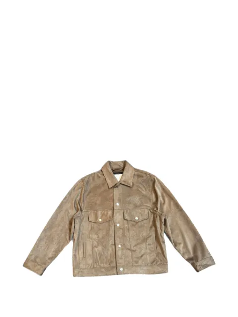 Song For The Mute button-down suede jacket