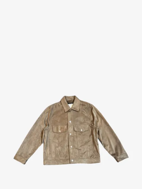 Song For The Mute button-down suede jacket