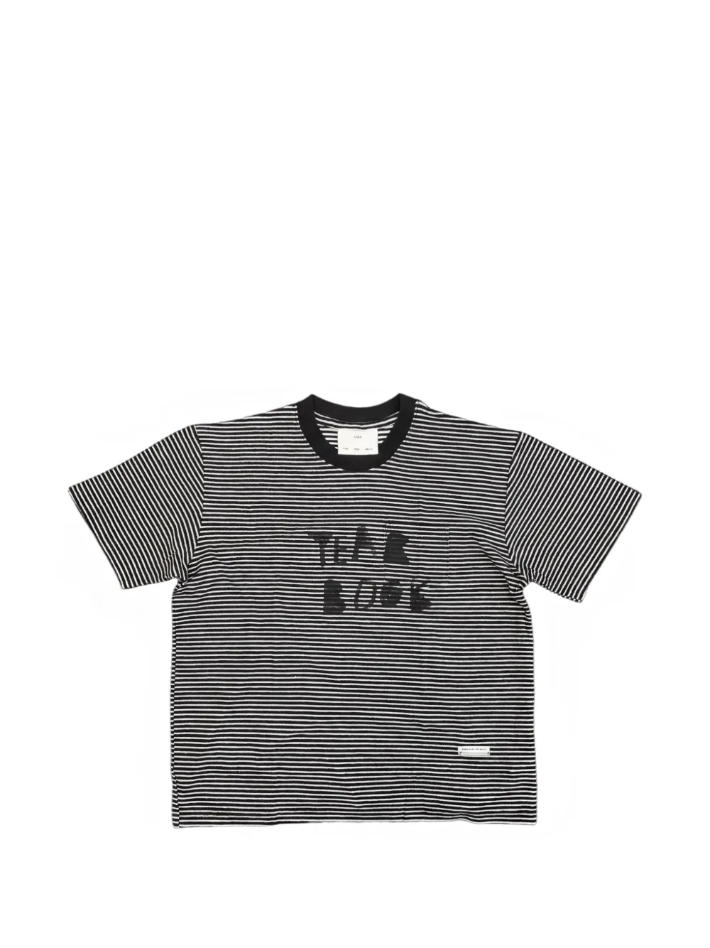 Song For The Mute Yearbook striped T-shirt - Nero