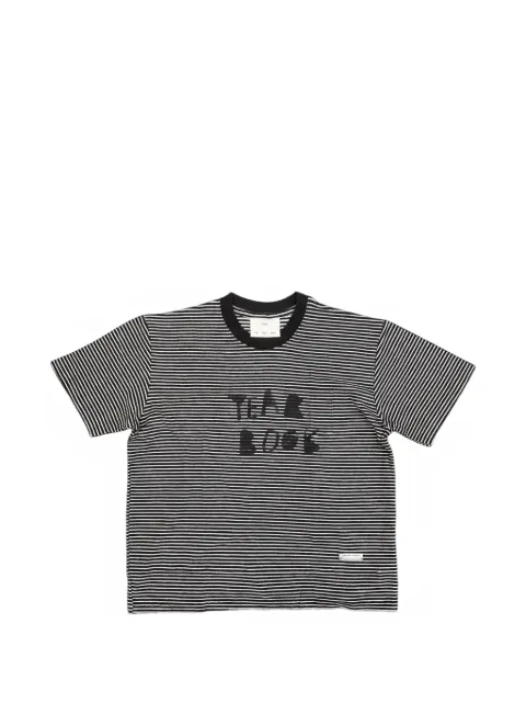 Song For The Mute Yearbook striped T-shirt