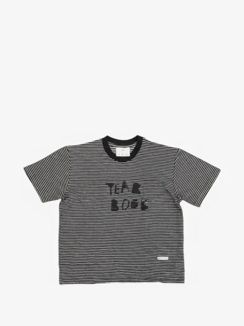 Song For The Mute Yearbook striped T-shirt