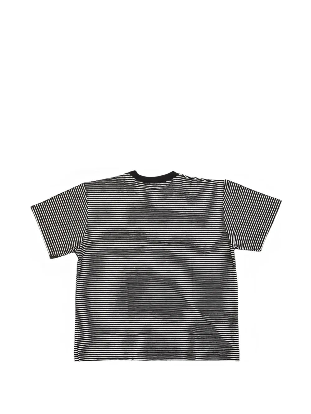 Song For The Mute Yearbook gestreept T-shirt Zwart