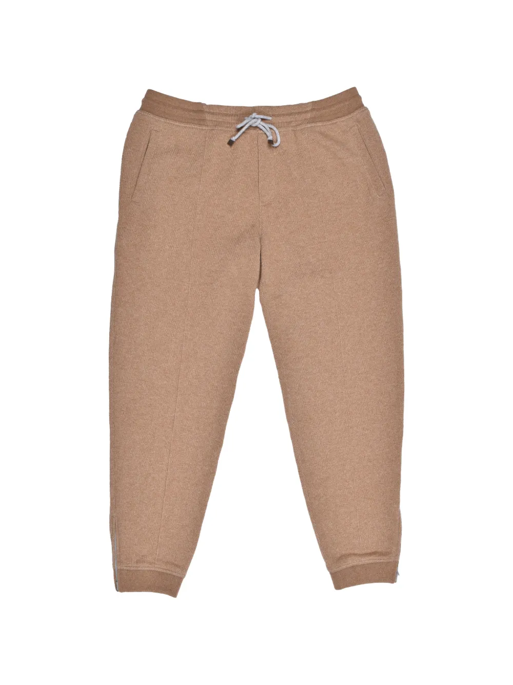 Brunello Cucinelli drawstring cashmere track pants - Brown