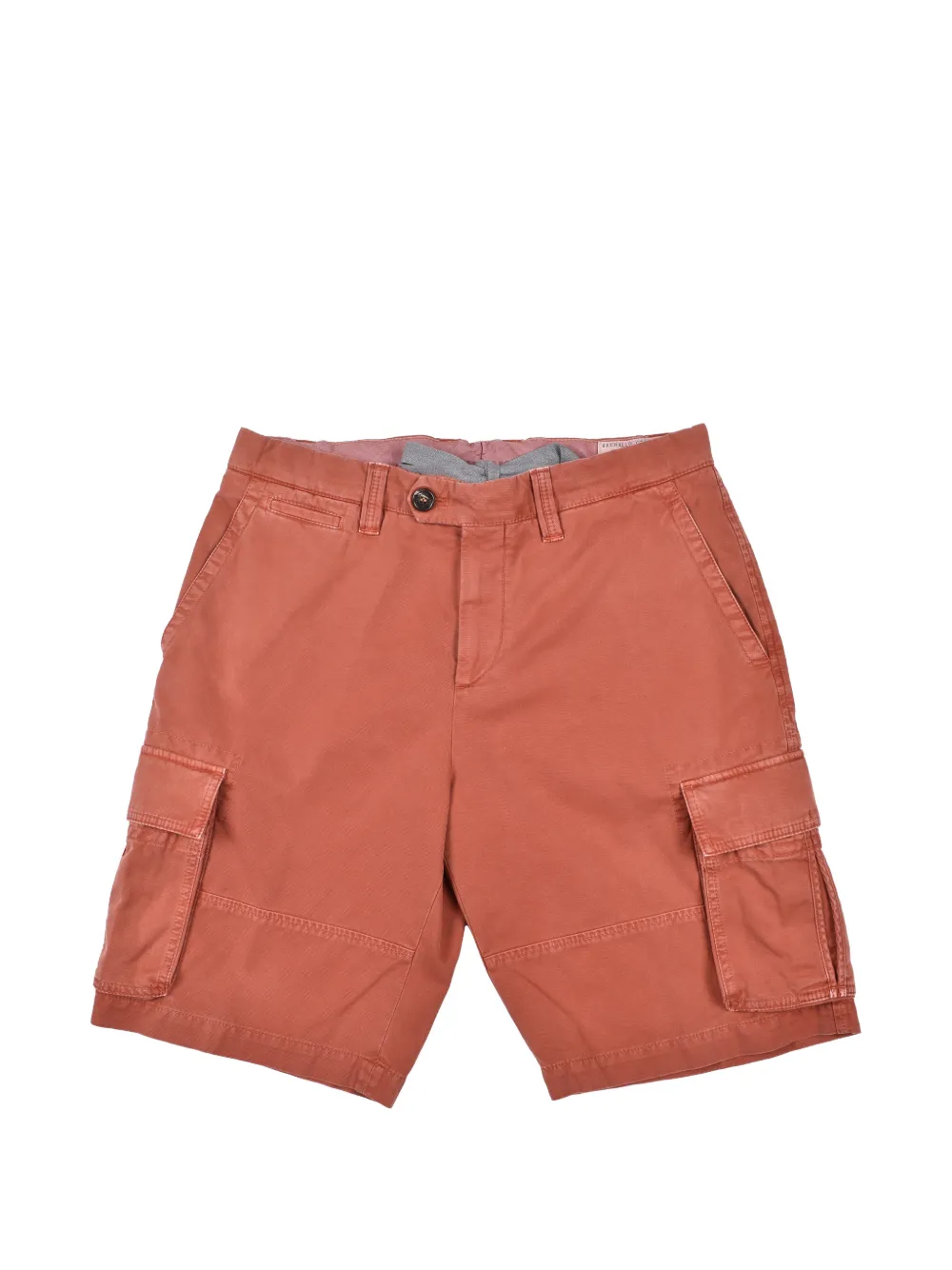 Brunello Cucinelli cargo-pockets shorts - Arancione