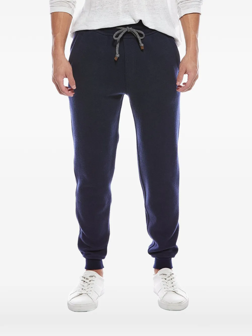 Brunello Cucinelli drawstring-waist track pants - Blu