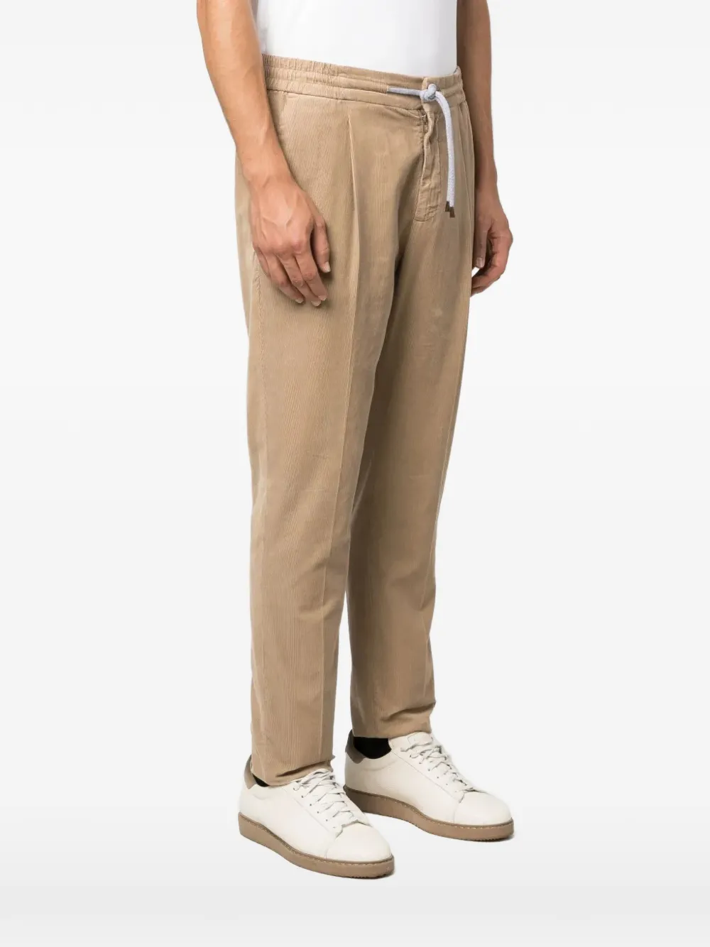 Brunello Cucinelli drawstring trousers | Neutrals | Image 1