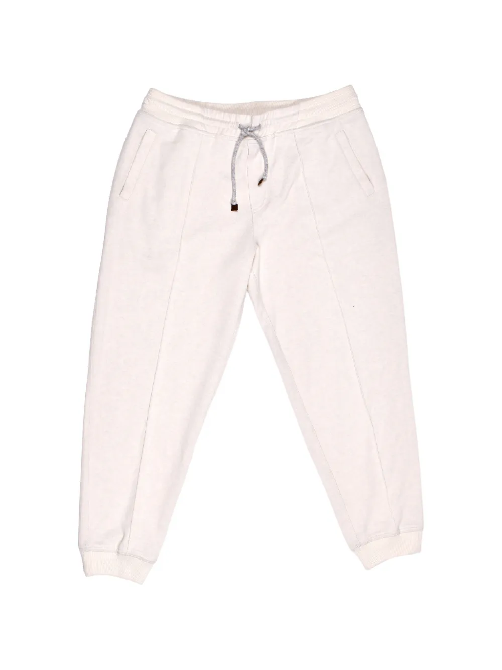 Brunello Cucinelli cashmere drawstring track pants - Toni neutri