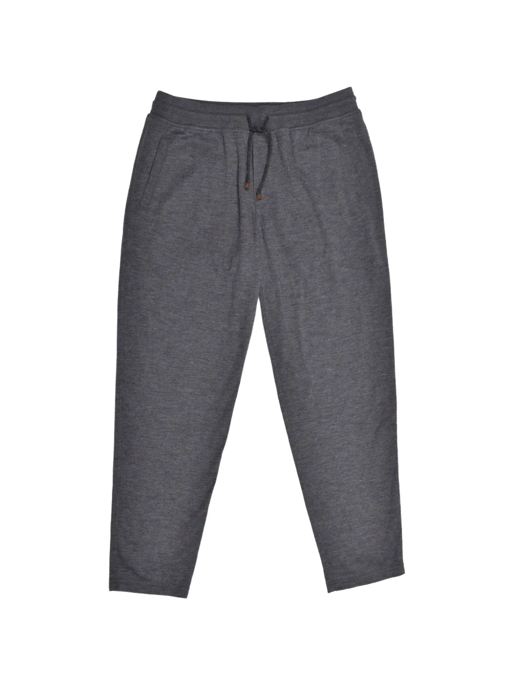 Brunello Cucinelli drawstring cashmere track pants - Grau