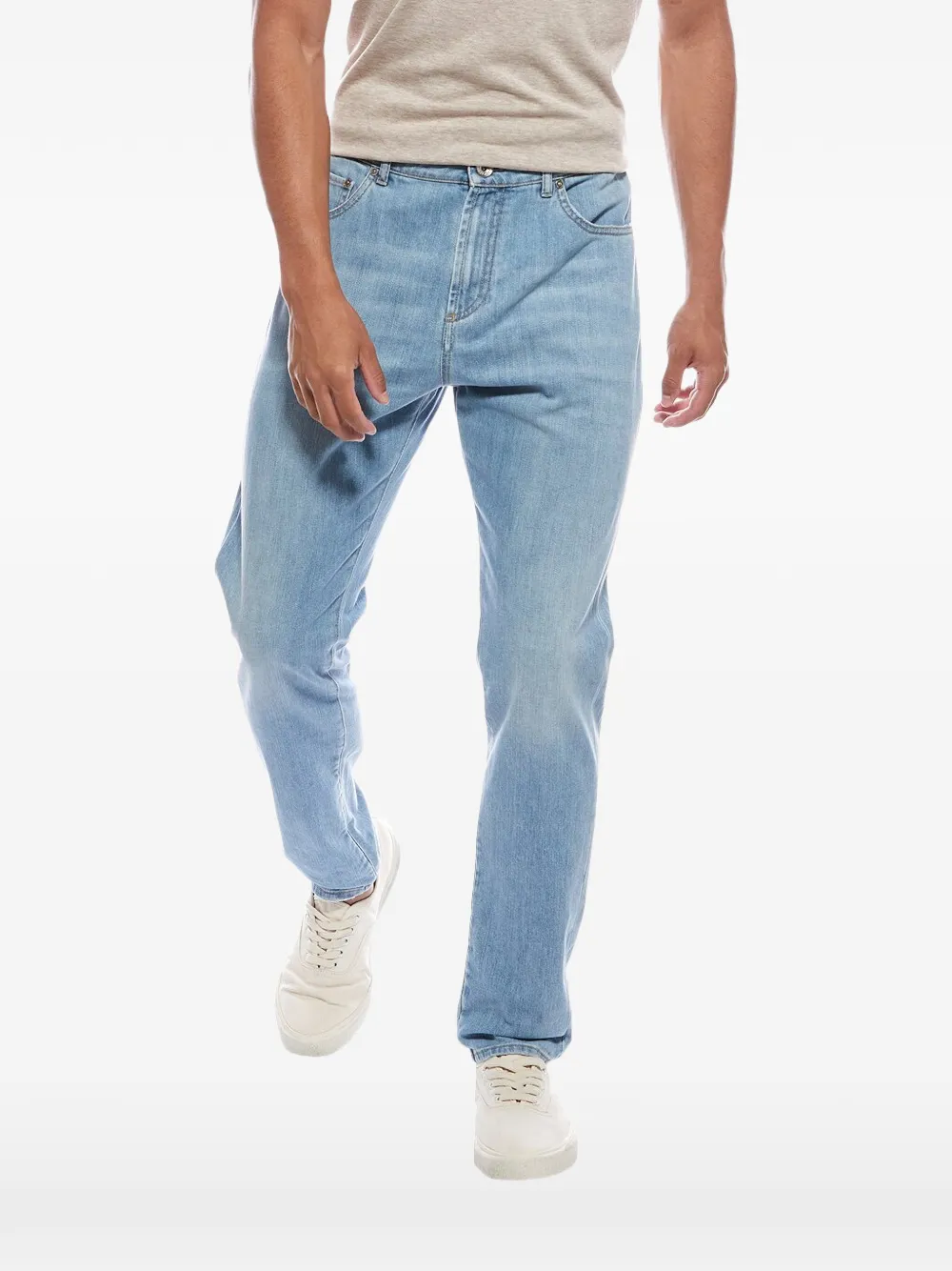 Brunello Cucinelli belt-loops jeans - Blu