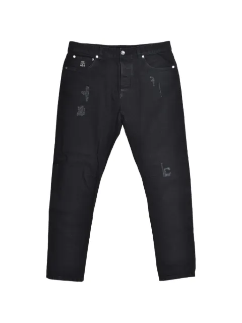 Brunello Cucinelli distressed-details jeans