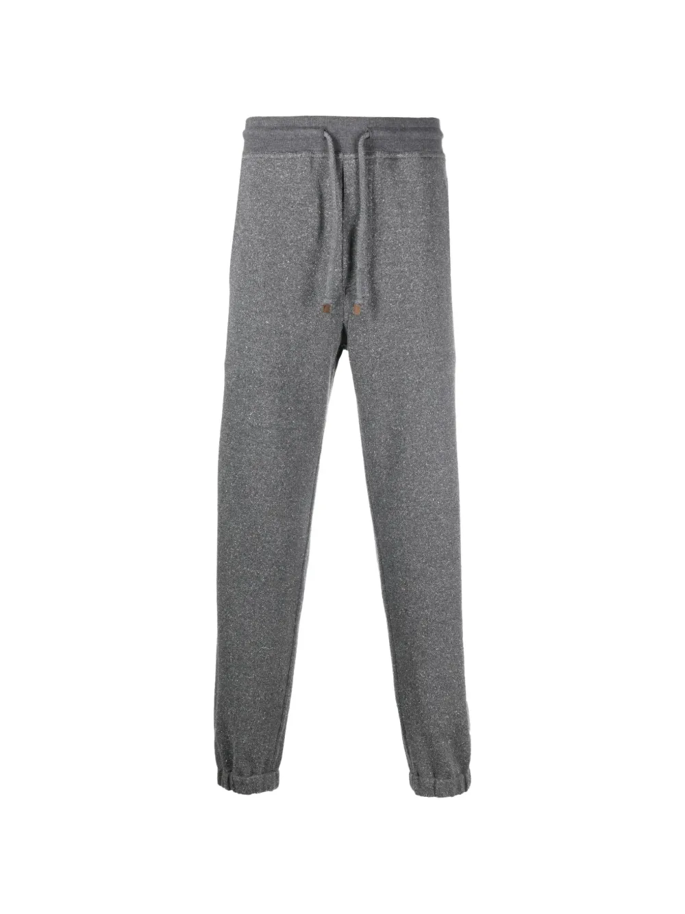 Brunello Cucinelli drawstring tapered track pants - Grigio