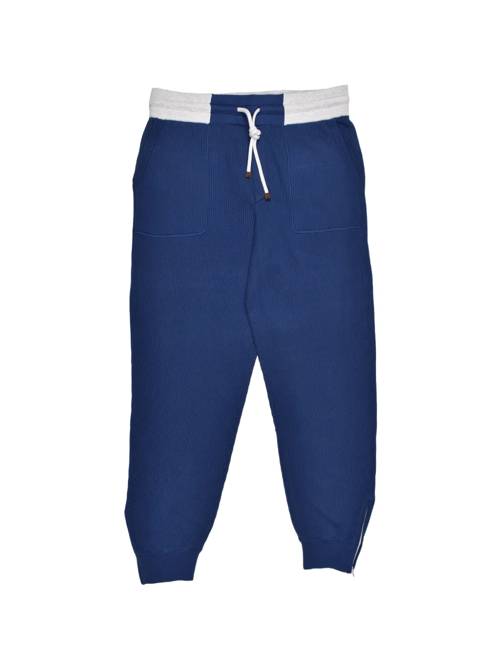 Brunello Cucinelli drawstring-waist track pants - Blu