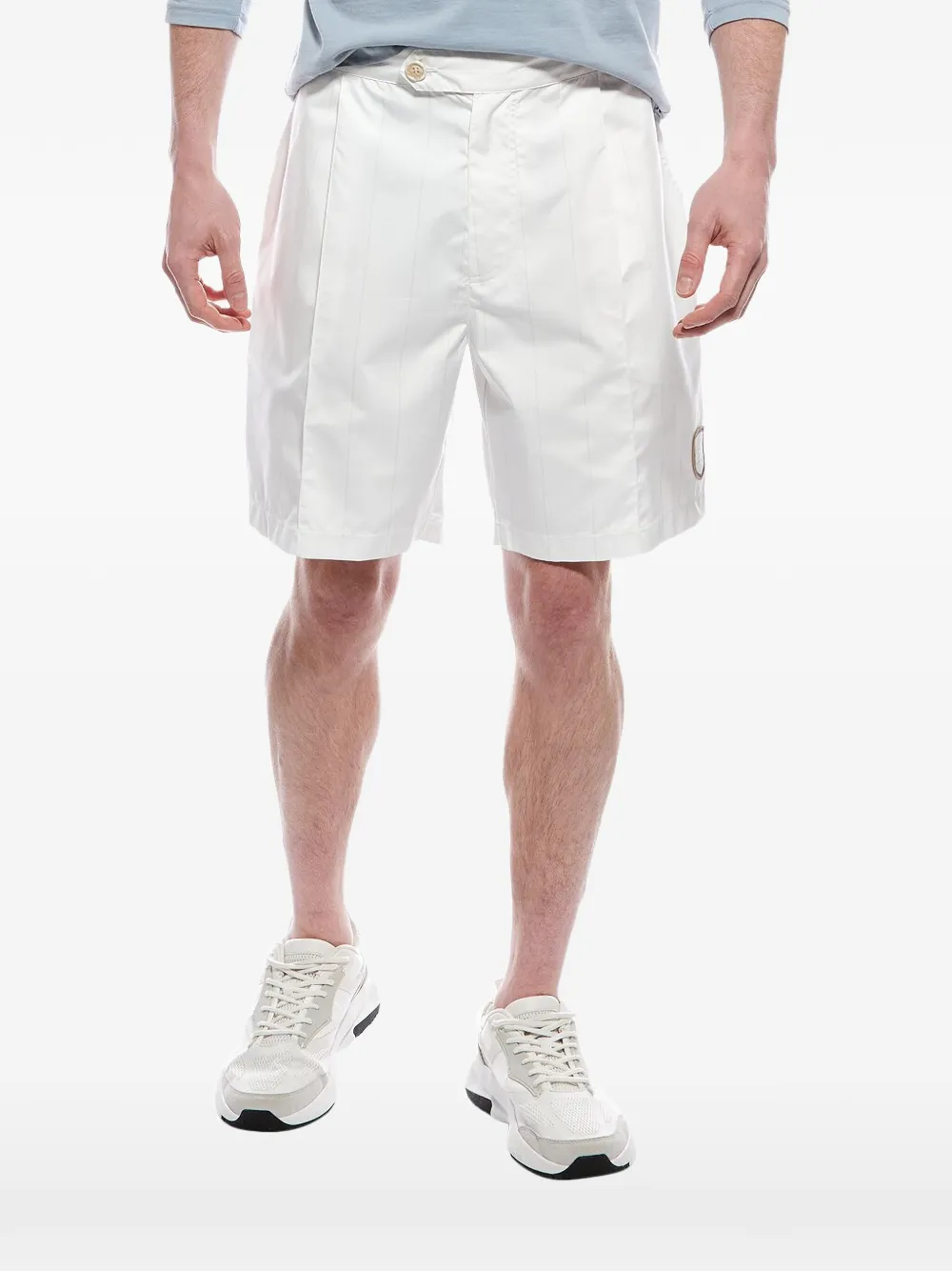 Brunello Cucinelli logo-detail shorts - Weiß