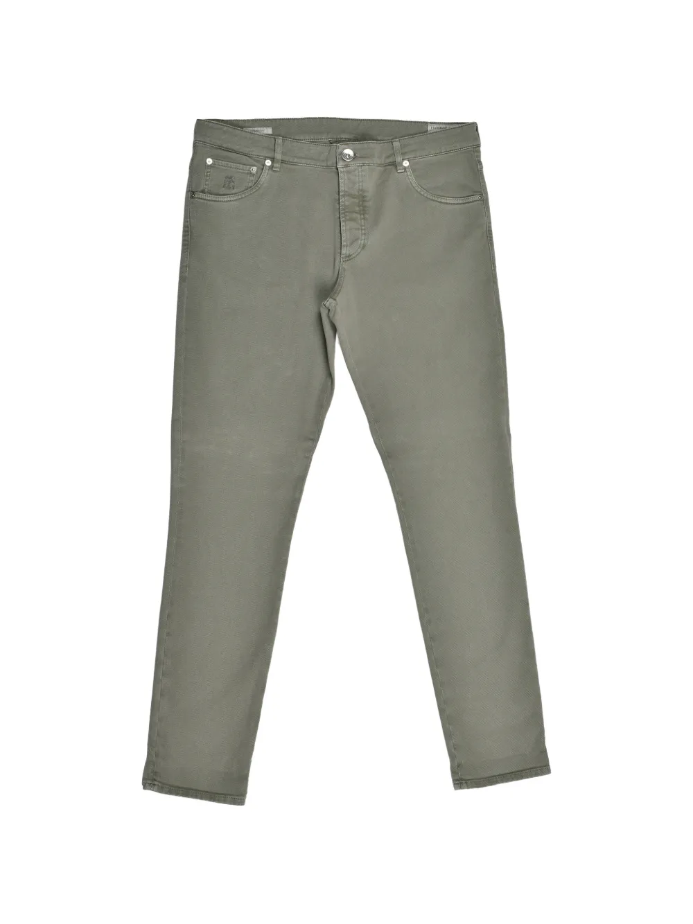 Brunello Cucinelli belt-loops jeans - Verde