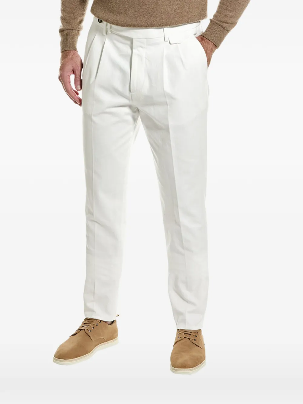Brunello Cucinelli pleated tailored trousers - Bianco
