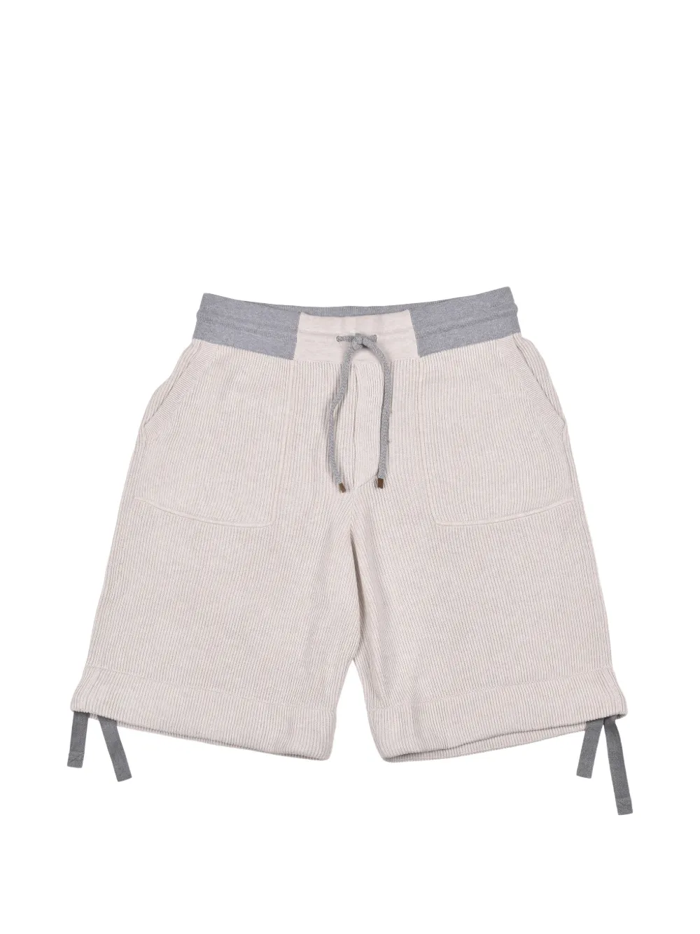 Brunello Cucinelli ribbed shorts - Grigio