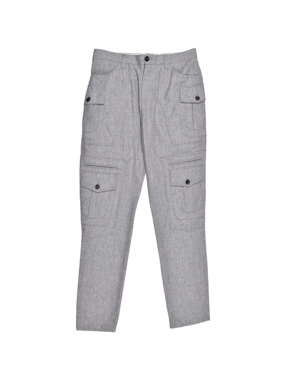 Brunello Cucinelli cargo-pocket tapered pants - Grau