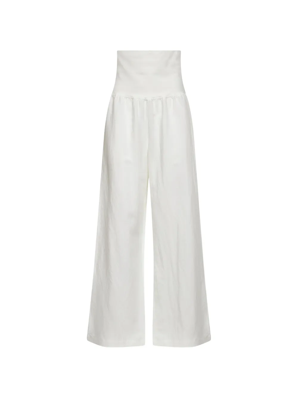 Maurizio high-waisted wide-leg trousers - Bianco