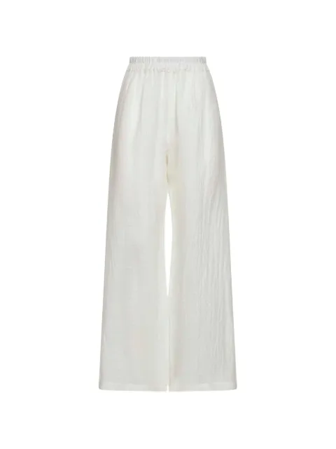 Maurizio crinkled wide-leg trousers