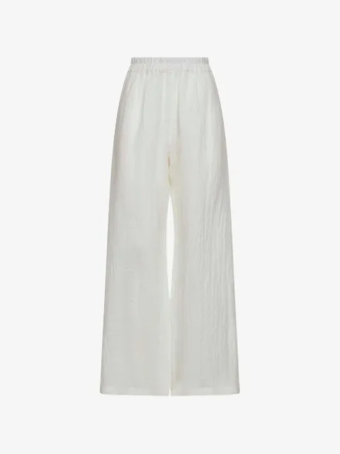 Maurizio crinkled wide-leg trousers