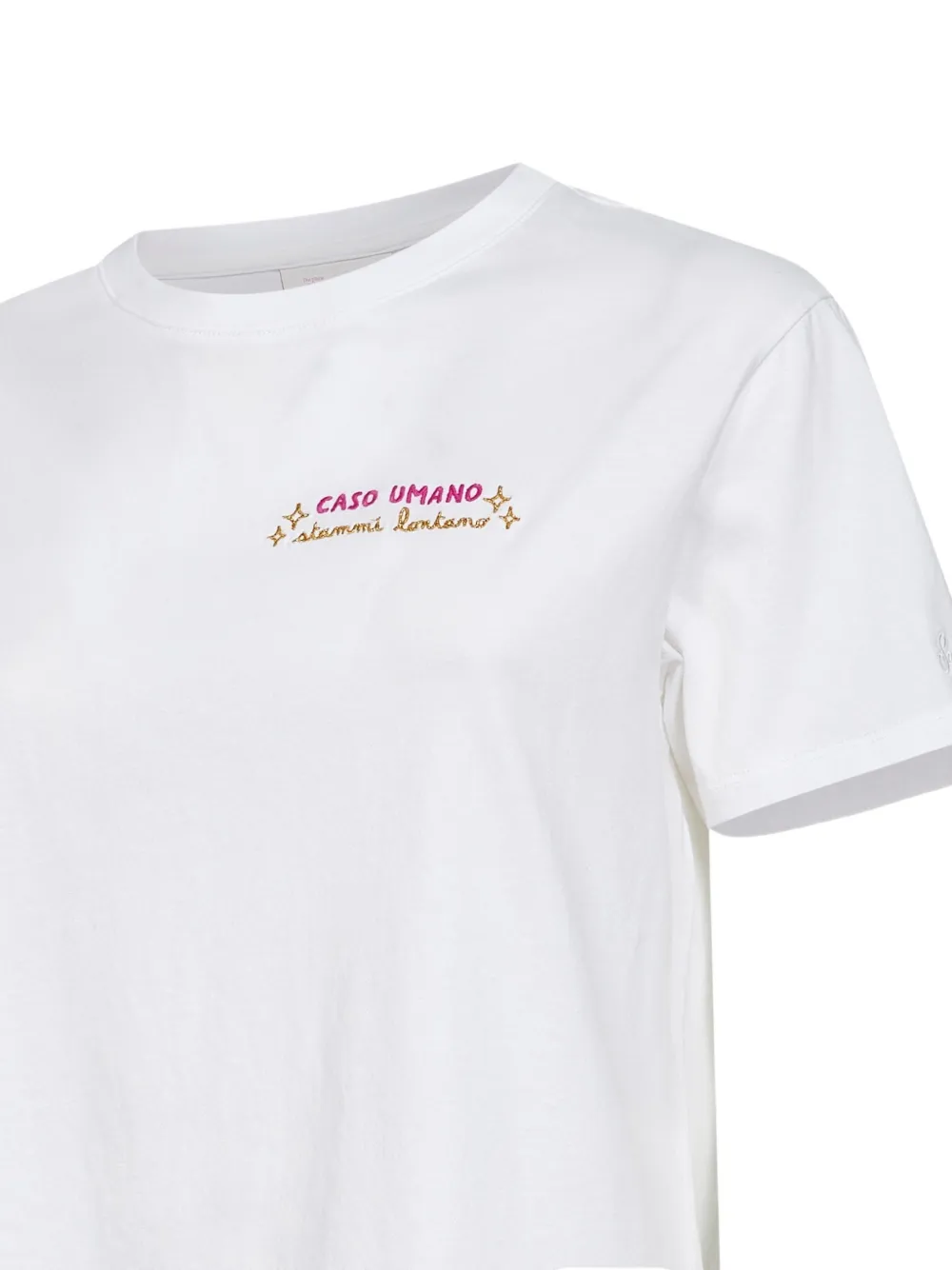 MC2 Saint Barth Katoenen T-shirt met borduurwerk Wit