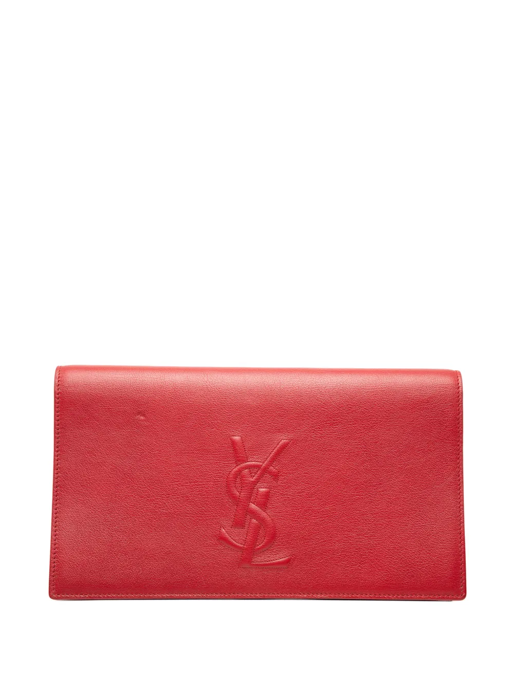 Saint Laurent Pre-Owned 2014 Large Leather Belle de Jour clutch bag - Rosso