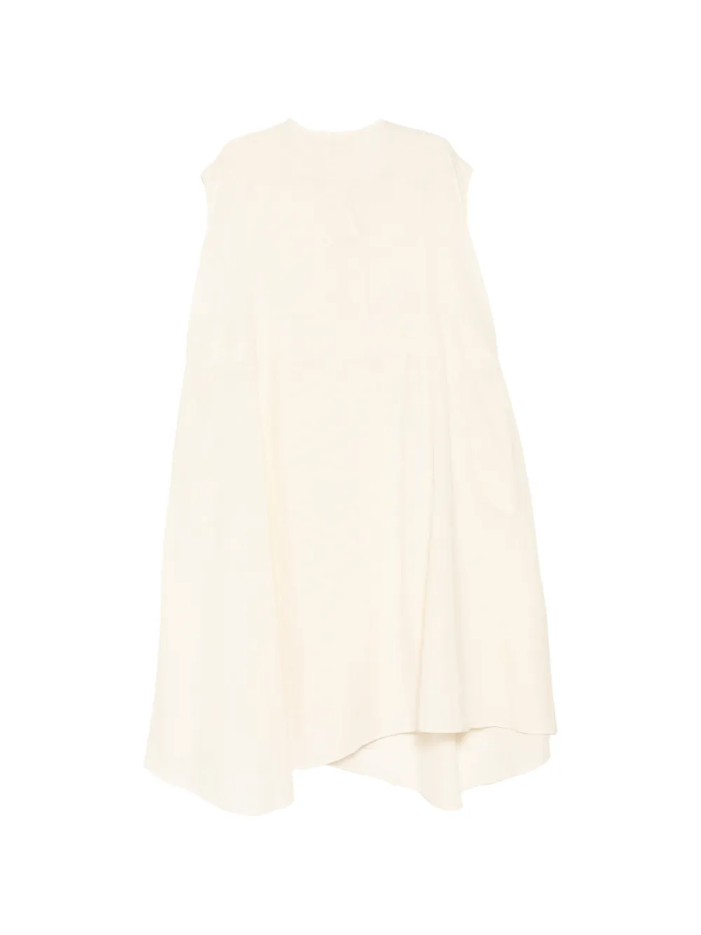 Forme D'expression Jurk met dubbele rij knopen Beige