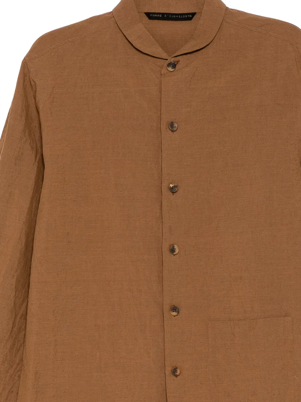  Forme D'expression Camicia Arc Con Colletto Rotondo - Marrone 