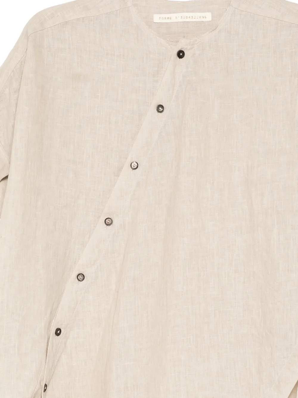  Forme D'expression Camisa Con Dobladillo Asimétrico - Neutro 